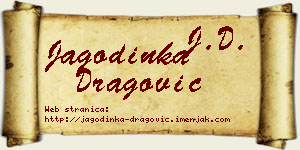 Jagodinka Dragović vizit kartica